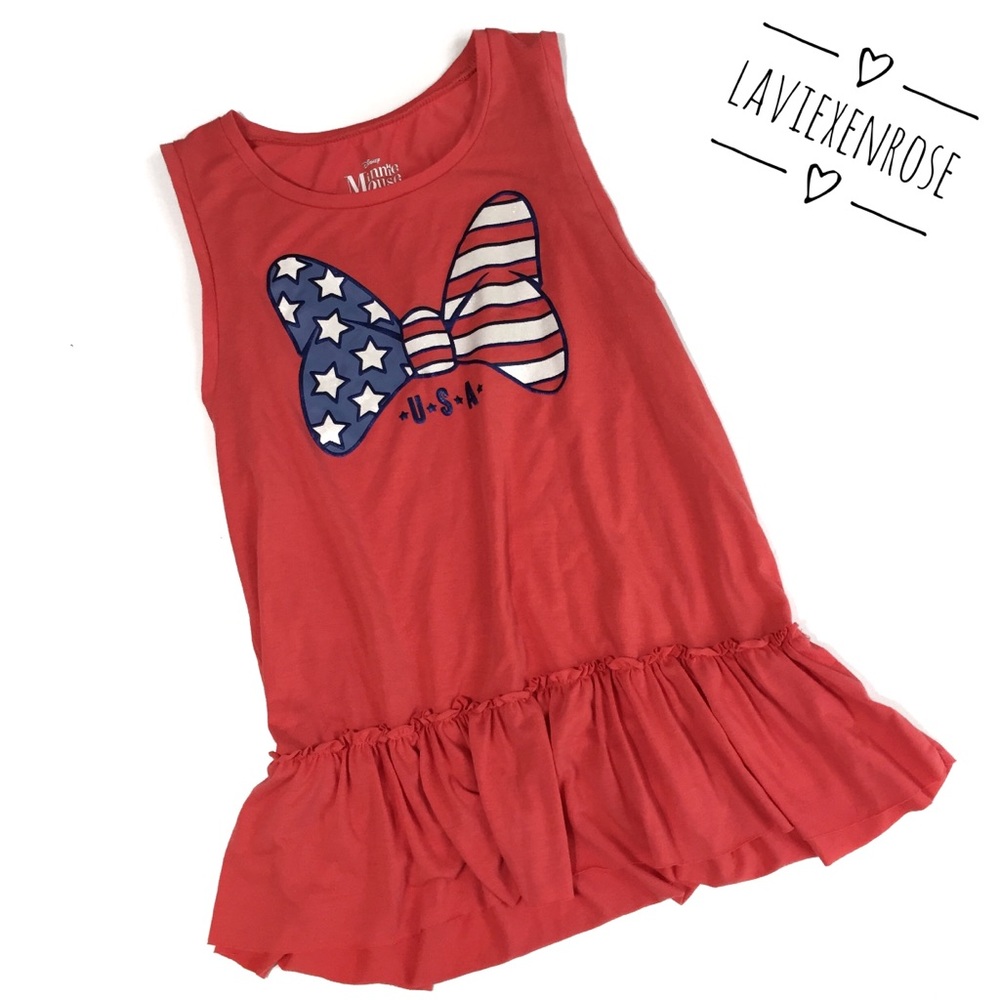 Minnie Mouse USA Bow Tank Top